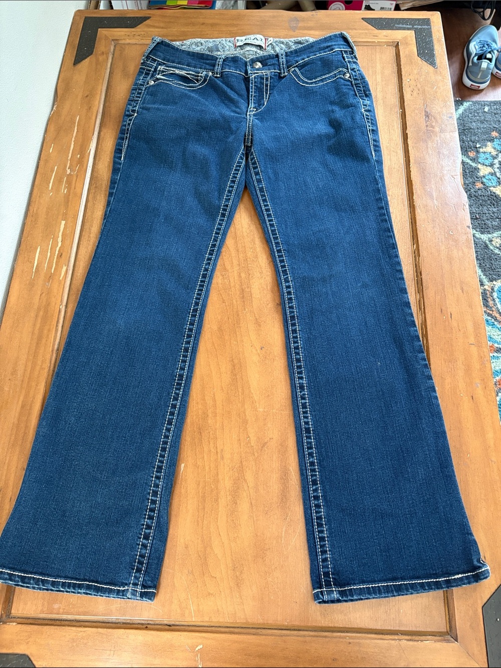 Ariat REAL Blue Boot Cut Jeans for Women Size 31R